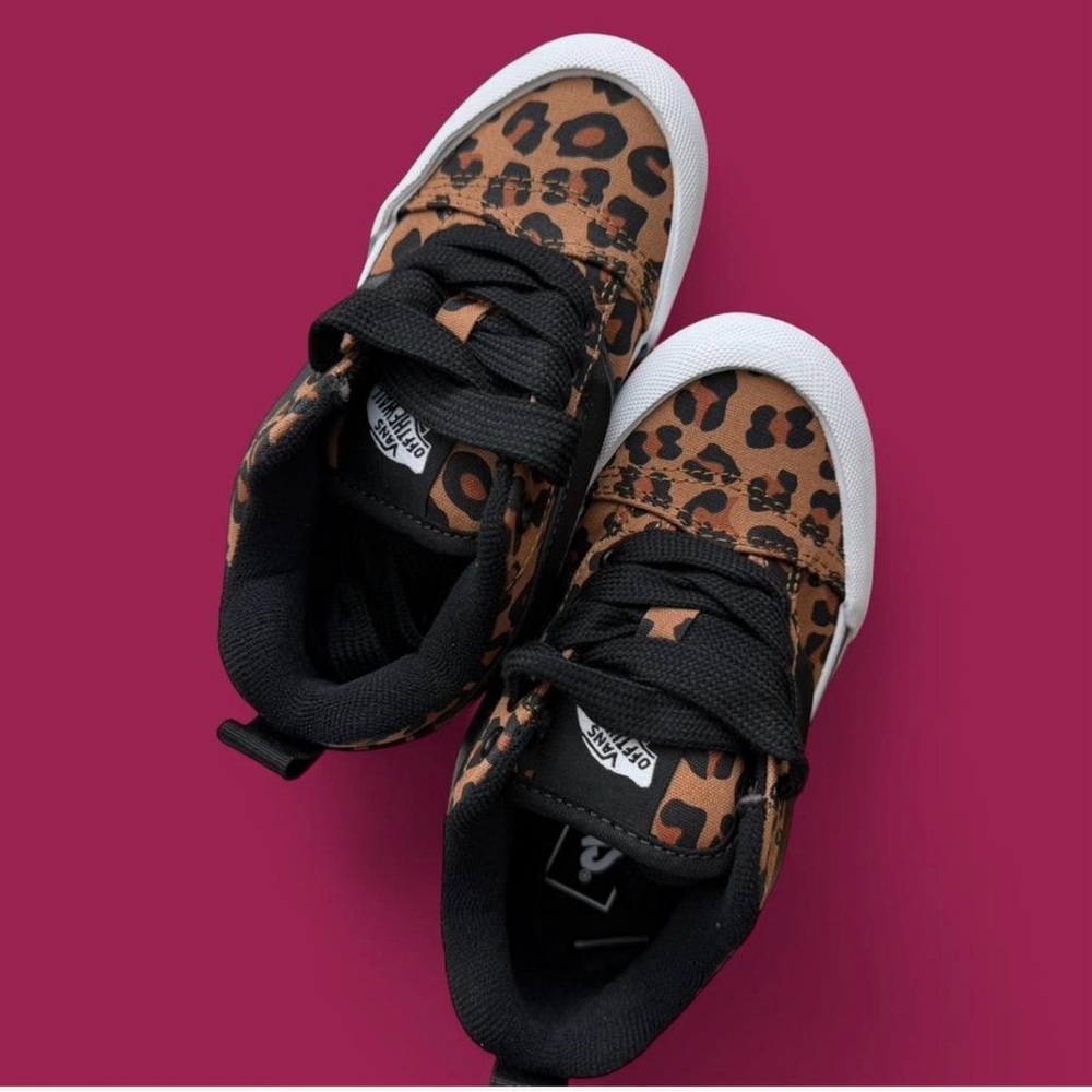 Vans Youth Animal Print Canvas Shoes with Black Details